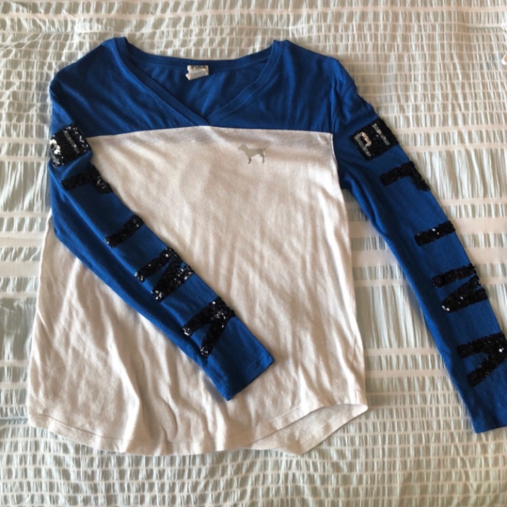 Pink by VS bling long sleeve